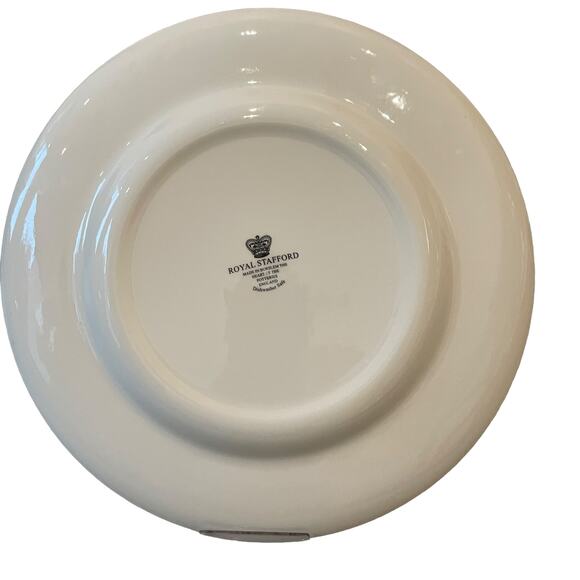 Royal Stafford Porcelain Dinner Plates 11in Yellow Spring Floral Set of 4 NEW - Picture 8 of 10